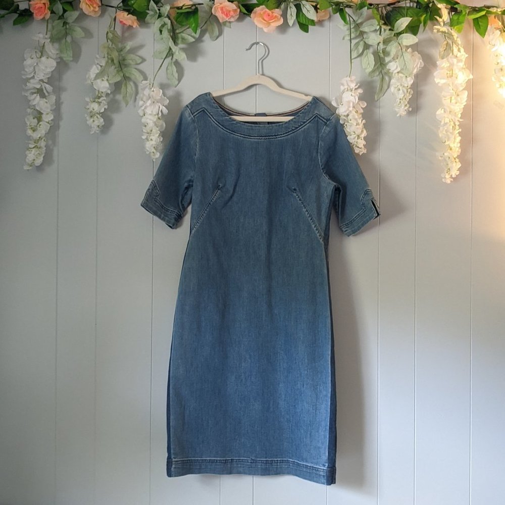 Boden | Two-Toned Denim Dress